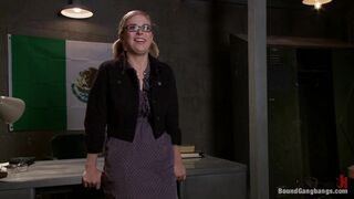 Poor Little American Girl Trapped in Mexico FIRST GANGBANG AND DP EVER!!!!!!