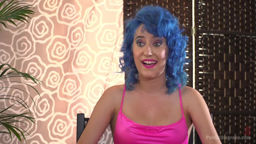 Cute and Colorful Susy Blue is Begging to be Disgraced in Public.