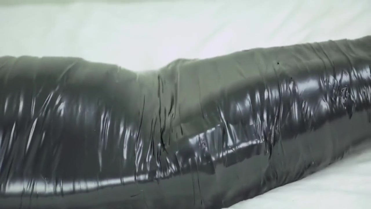 Mummified on bed