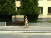 girl nude in Public