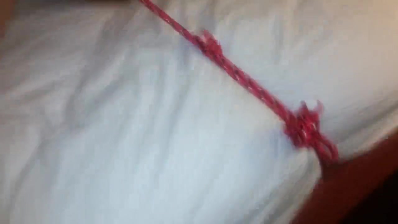 Homemade - Tied to Bed and Toyed