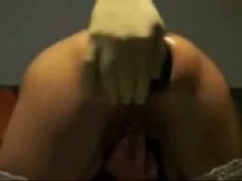 Abusing ass hole of my stupid slave
